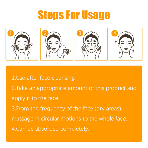 Jaysuing Turmeric Firming & Beautifying Cream Fades Wrinkles & Firms Face Brightens Skin Tone Anti-Aging Cream - Image 2