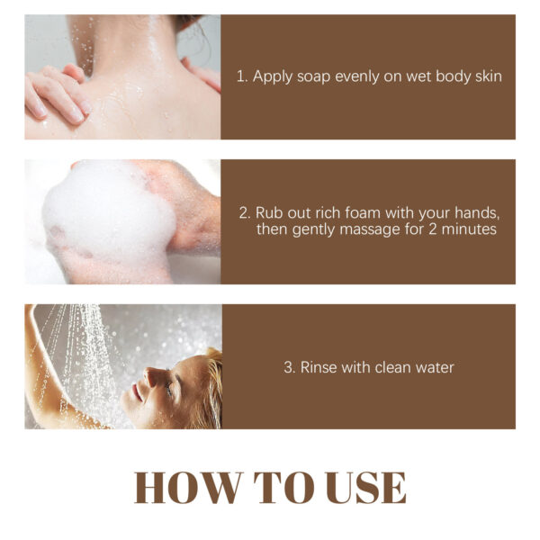 EELHOE Turmeric Cleansing Soap Moisturizing Skin Women's Body Gentle Cleansing Odor Moisturizing Brightening Cleansing Soap - Image 5