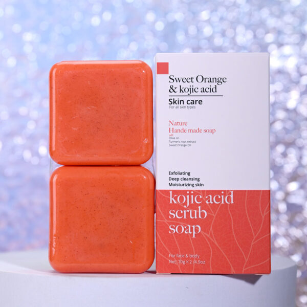 Frosted Handmade Cleansing Bath Turmeric Soap - Image 5