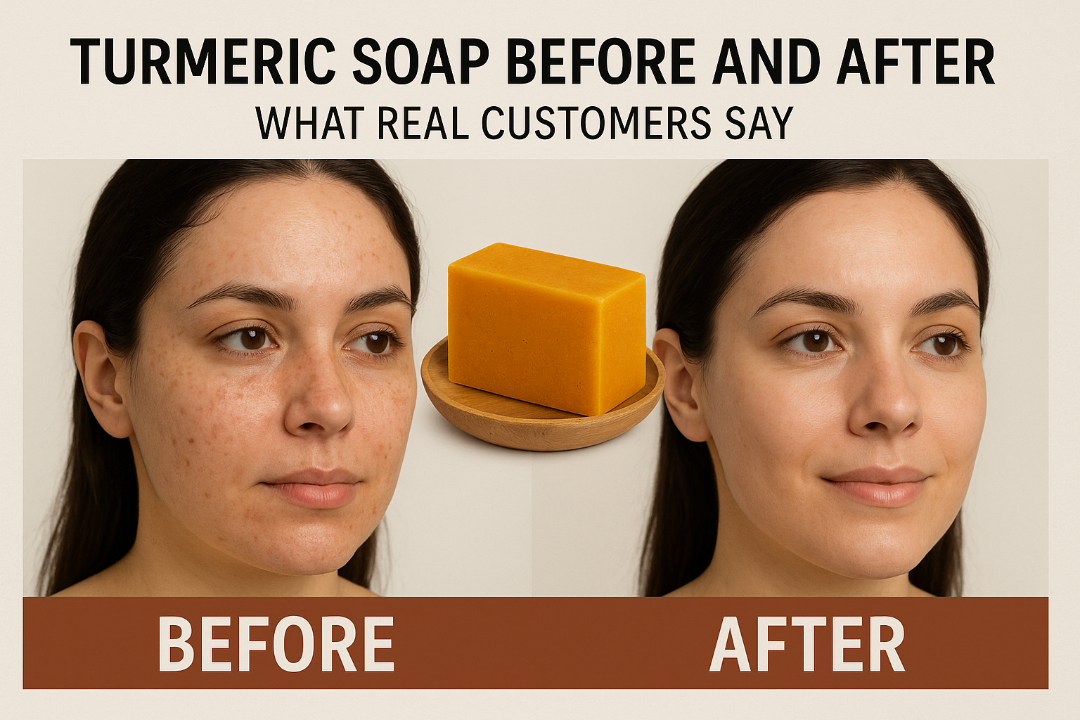 turmeric soap before and after